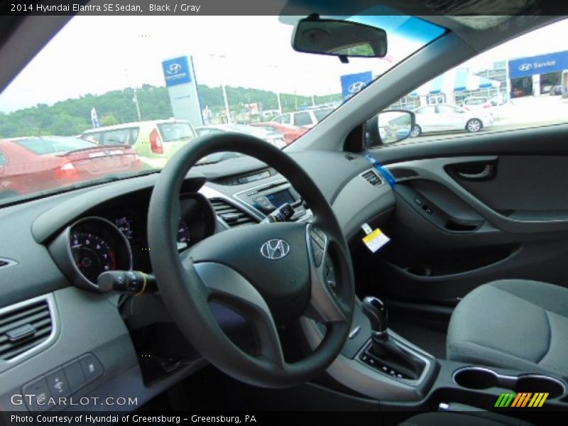 Black / Gray 2014 Hyundai Elantra SE Sedan