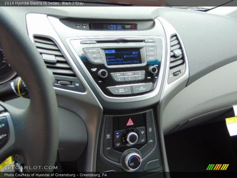 Black / Gray 2014 Hyundai Elantra SE Sedan