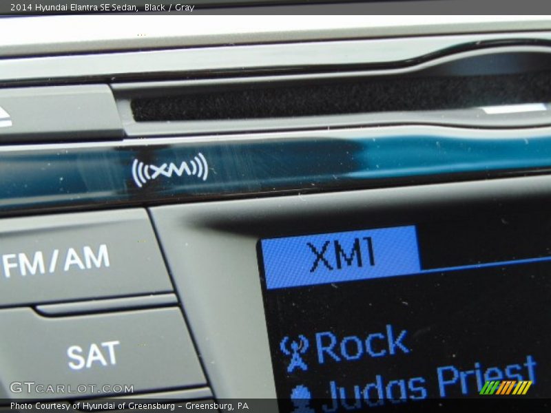 Black / Gray 2014 Hyundai Elantra SE Sedan