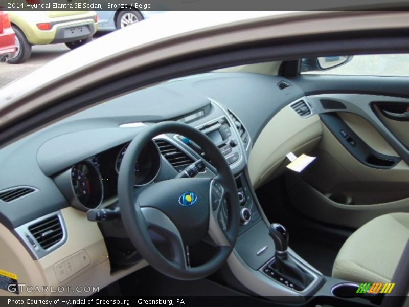 Bronze / Beige 2014 Hyundai Elantra SE Sedan