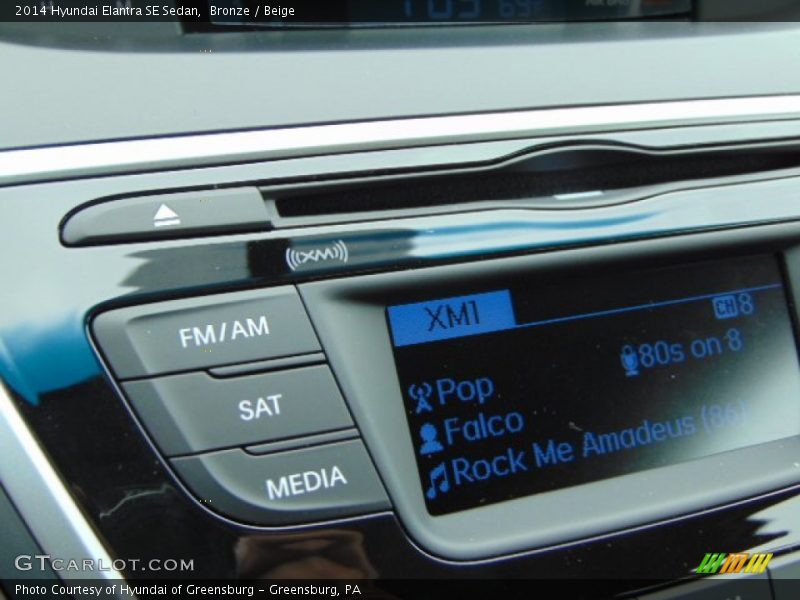 Bronze / Beige 2014 Hyundai Elantra SE Sedan