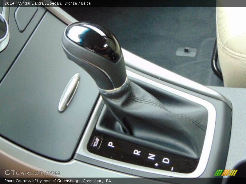 Bronze / Beige 2014 Hyundai Elantra SE Sedan