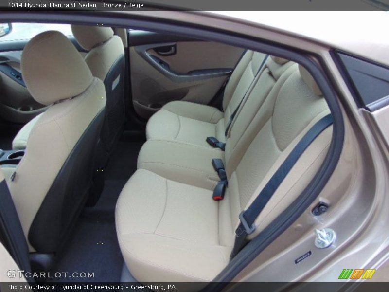 Bronze / Beige 2014 Hyundai Elantra SE Sedan