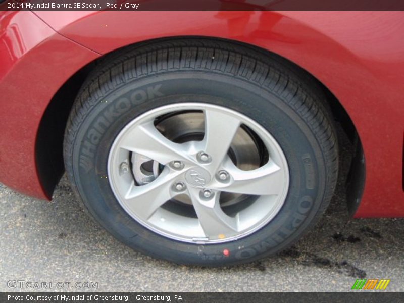 Red / Gray 2014 Hyundai Elantra SE Sedan