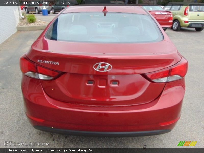 Red / Gray 2014 Hyundai Elantra SE Sedan