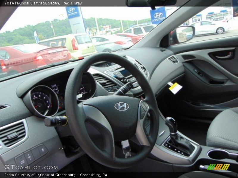Red / Gray 2014 Hyundai Elantra SE Sedan