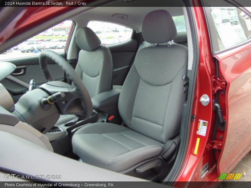 Red / Gray 2014 Hyundai Elantra SE Sedan