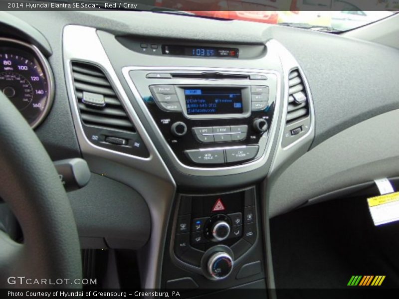 Red / Gray 2014 Hyundai Elantra SE Sedan