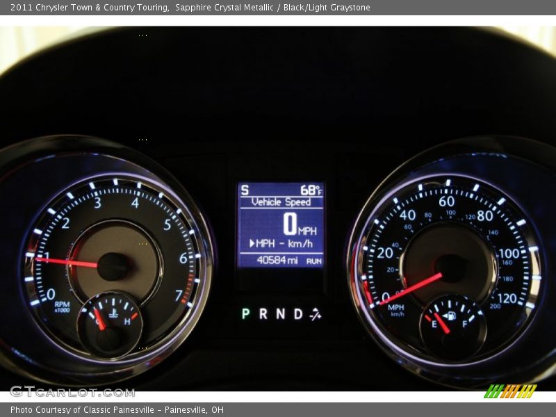  2011 Town & Country Touring Touring Gauges