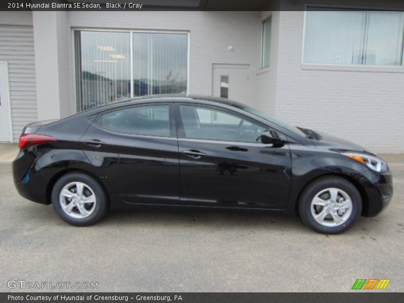 Black / Gray 2014 Hyundai Elantra SE Sedan