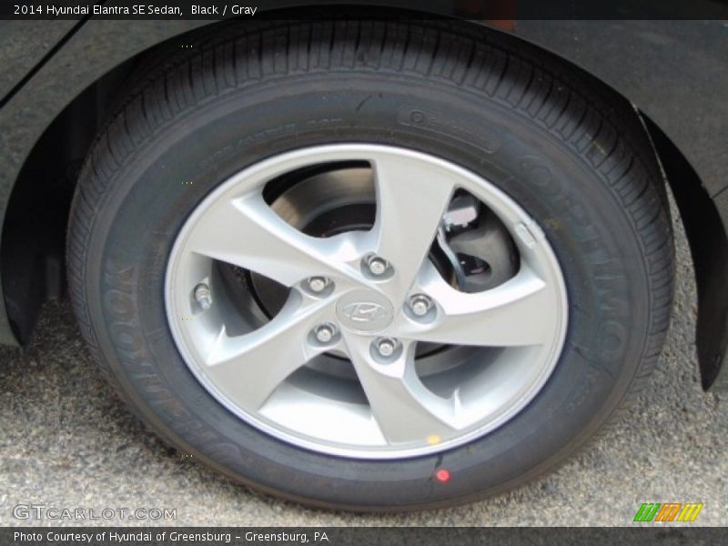 Black / Gray 2014 Hyundai Elantra SE Sedan
