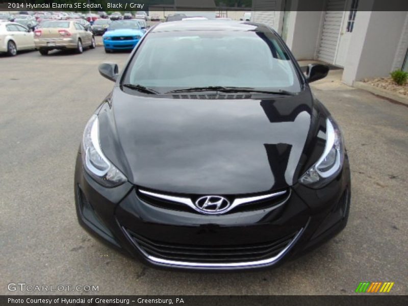 Black / Gray 2014 Hyundai Elantra SE Sedan