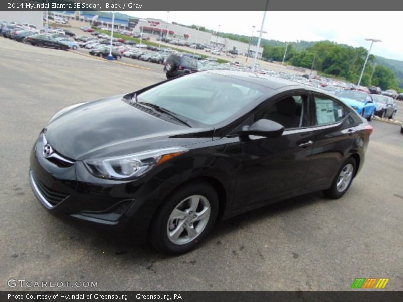 Black / Gray 2014 Hyundai Elantra SE Sedan