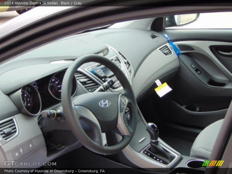 Black / Gray 2014 Hyundai Elantra SE Sedan