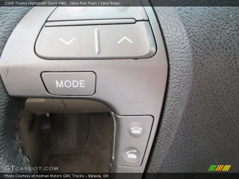 Salsa Red Pearl / Sand Beige 2008 Toyota Highlander Sport 4WD