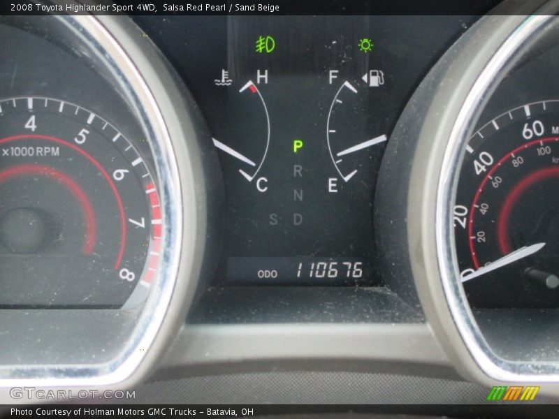 Salsa Red Pearl / Sand Beige 2008 Toyota Highlander Sport 4WD