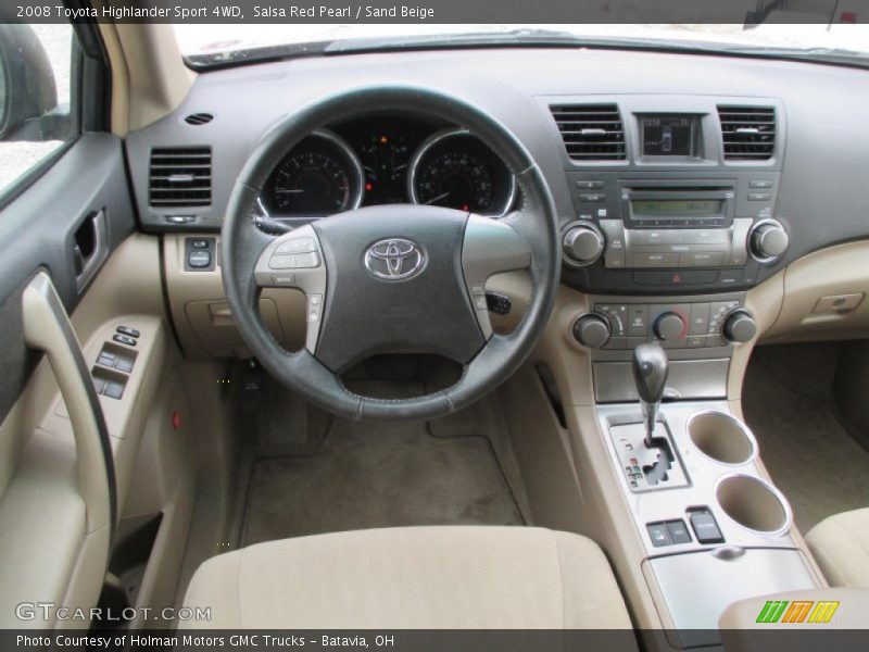 Dashboard of 2008 Highlander Sport 4WD
