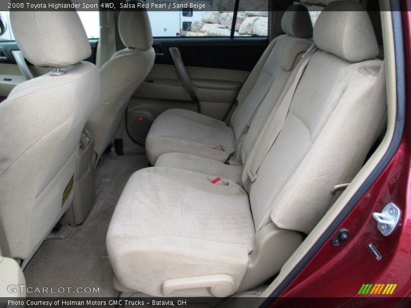 Rear Seat of 2008 Highlander Sport 4WD