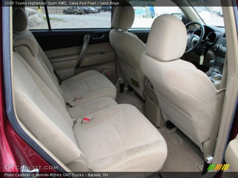 Salsa Red Pearl / Sand Beige 2008 Toyota Highlander Sport 4WD