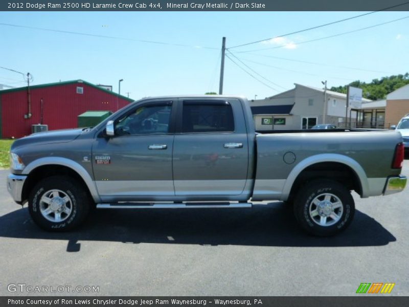 Mineral Gray Metallic / Dark Slate 2012 Dodge Ram 2500 HD Laramie Crew Cab 4x4