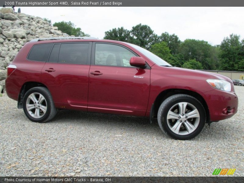  2008 Highlander Sport 4WD Salsa Red Pearl