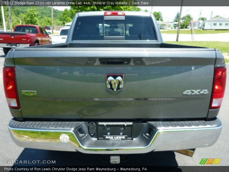Mineral Gray Metallic / Dark Slate 2012 Dodge Ram 2500 HD Laramie Crew Cab 4x4