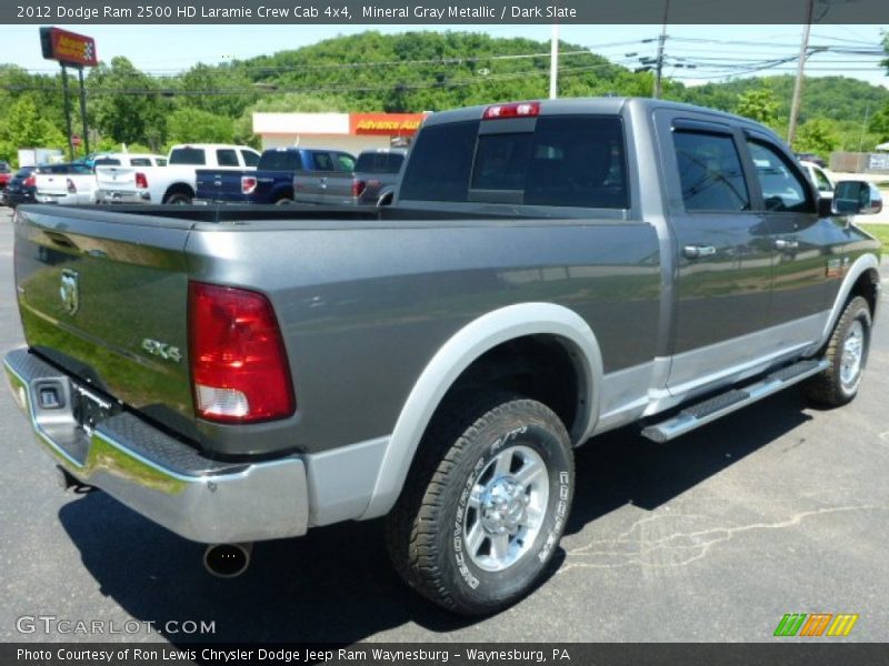 Mineral Gray Metallic / Dark Slate 2012 Dodge Ram 2500 HD Laramie Crew Cab 4x4