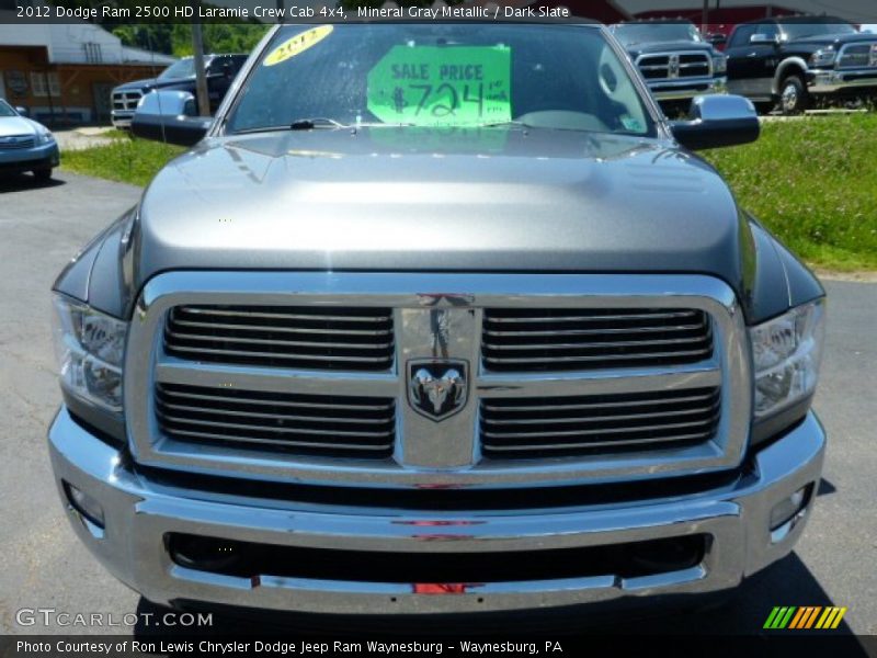 Mineral Gray Metallic / Dark Slate 2012 Dodge Ram 2500 HD Laramie Crew Cab 4x4