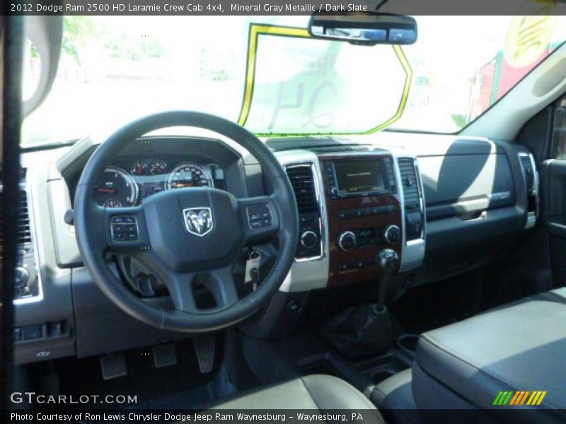 Mineral Gray Metallic / Dark Slate 2012 Dodge Ram 2500 HD Laramie Crew Cab 4x4