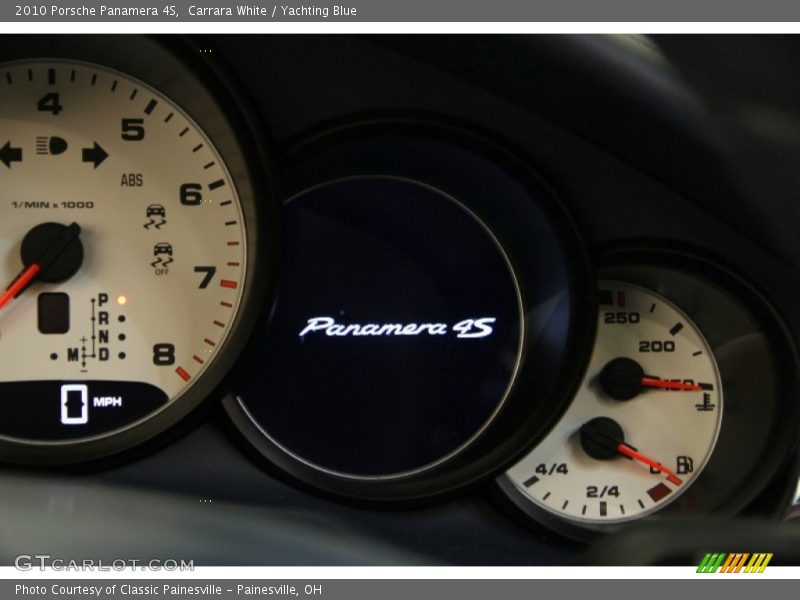Carrara White / Yachting Blue 2010 Porsche Panamera 4S