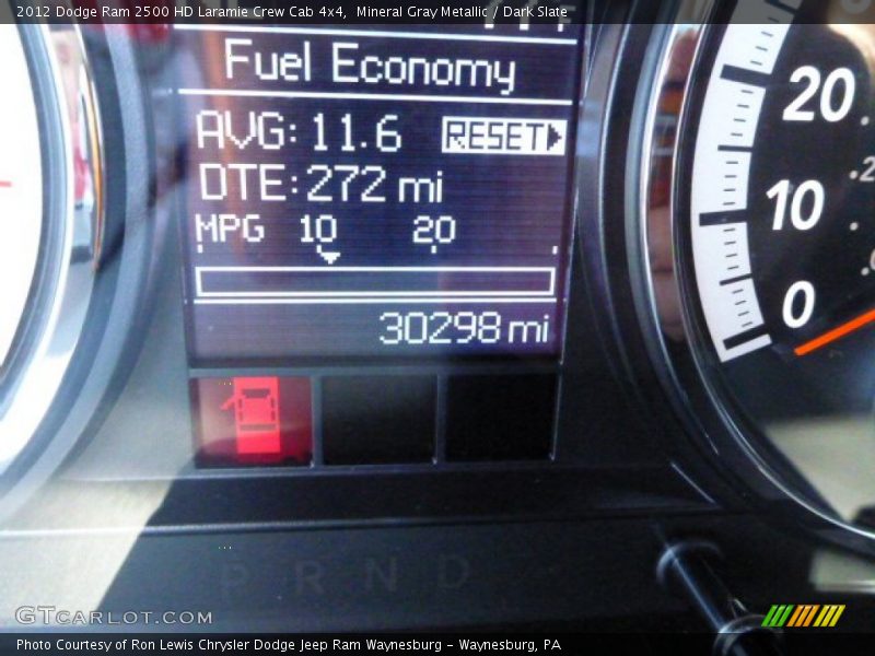 Mineral Gray Metallic / Dark Slate 2012 Dodge Ram 2500 HD Laramie Crew Cab 4x4