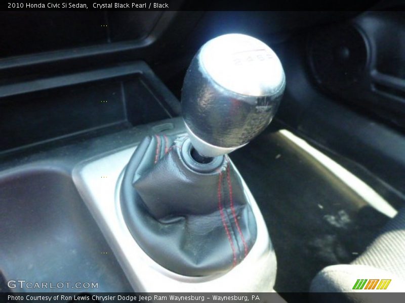 Crystal Black Pearl / Black 2010 Honda Civic Si Sedan