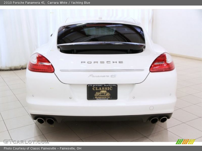 Carrara White / Yachting Blue 2010 Porsche Panamera 4S