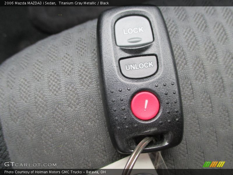 Titanium Gray Metallic / Black 2006 Mazda MAZDA3 i Sedan