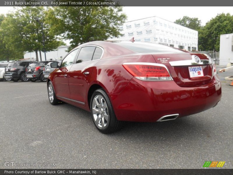 Red Jewel Tintcoat / Cocoa/Cashmere 2011 Buick LaCrosse CXS