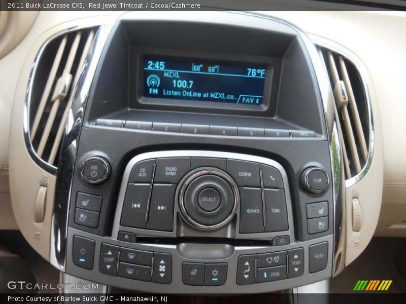 Red Jewel Tintcoat / Cocoa/Cashmere 2011 Buick LaCrosse CXS