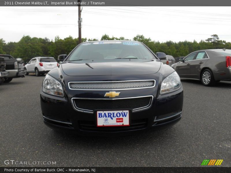 Imperial Blue Metallic / Titanium 2011 Chevrolet Malibu LT