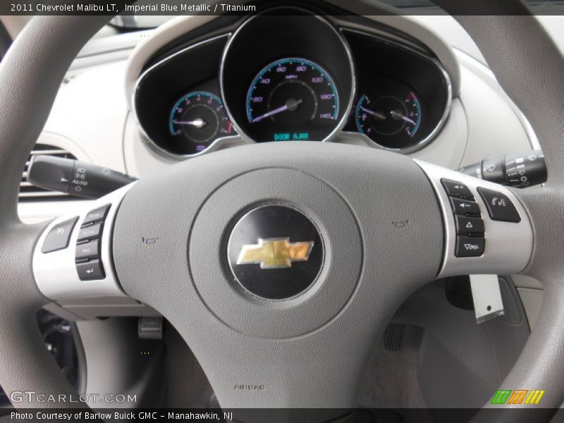 Imperial Blue Metallic / Titanium 2011 Chevrolet Malibu LT