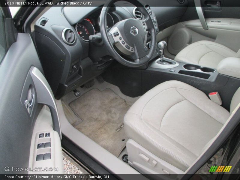 Wicked Black / Gray 2010 Nissan Rogue SL AWD