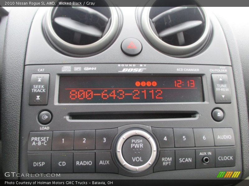 Wicked Black / Gray 2010 Nissan Rogue SL AWD