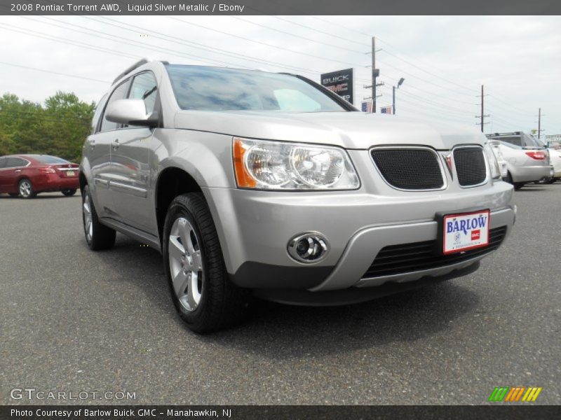 Liquid Silver Metallic / Ebony 2008 Pontiac Torrent AWD