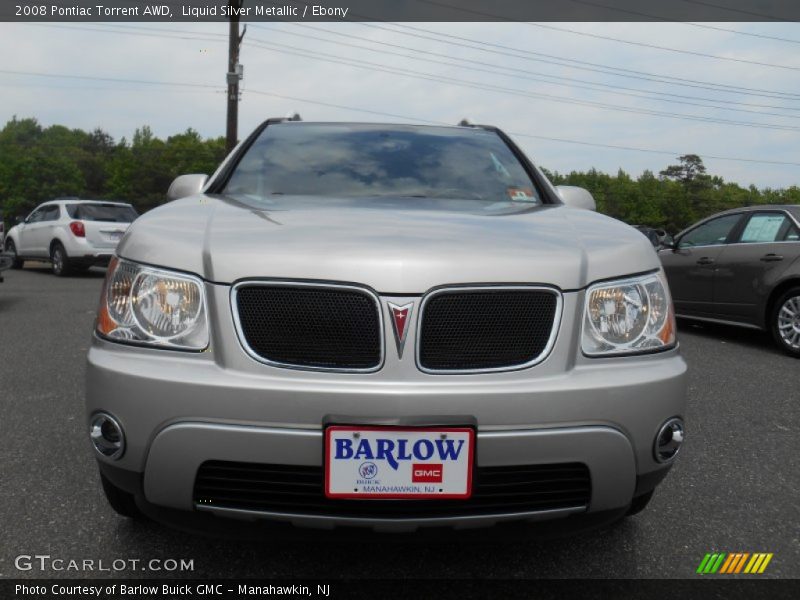 Liquid Silver Metallic / Ebony 2008 Pontiac Torrent AWD