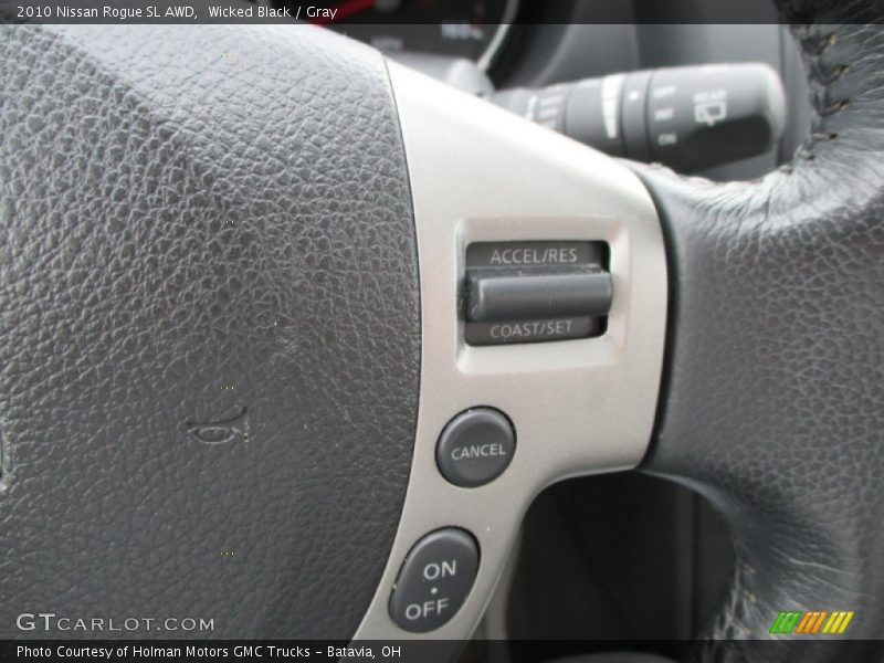 Wicked Black / Gray 2010 Nissan Rogue SL AWD