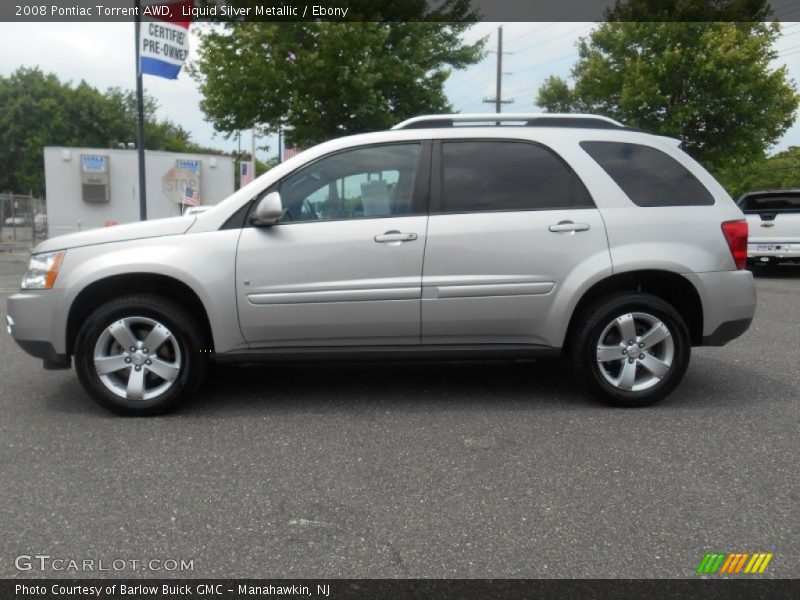 Liquid Silver Metallic / Ebony 2008 Pontiac Torrent AWD