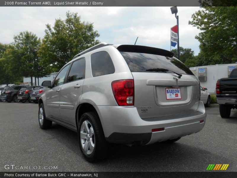 Liquid Silver Metallic / Ebony 2008 Pontiac Torrent AWD