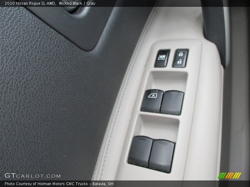 Wicked Black / Gray 2010 Nissan Rogue SL AWD