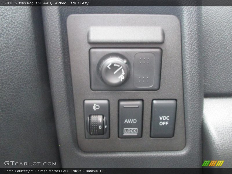 Wicked Black / Gray 2010 Nissan Rogue SL AWD