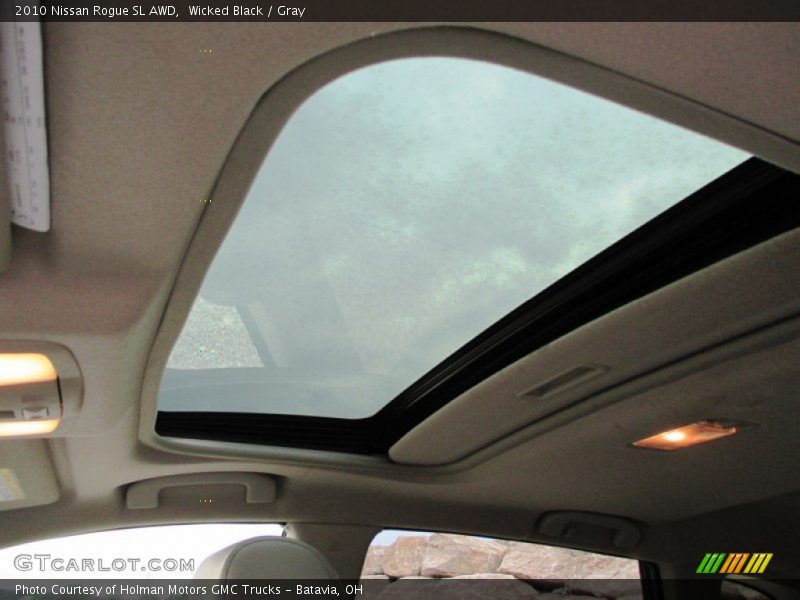 Wicked Black / Gray 2010 Nissan Rogue SL AWD