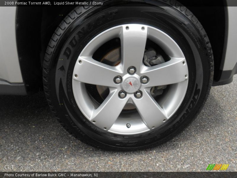 Liquid Silver Metallic / Ebony 2008 Pontiac Torrent AWD