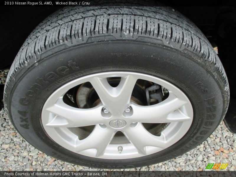 Wicked Black / Gray 2010 Nissan Rogue SL AWD